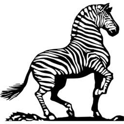 Download free animal black white zebra icon